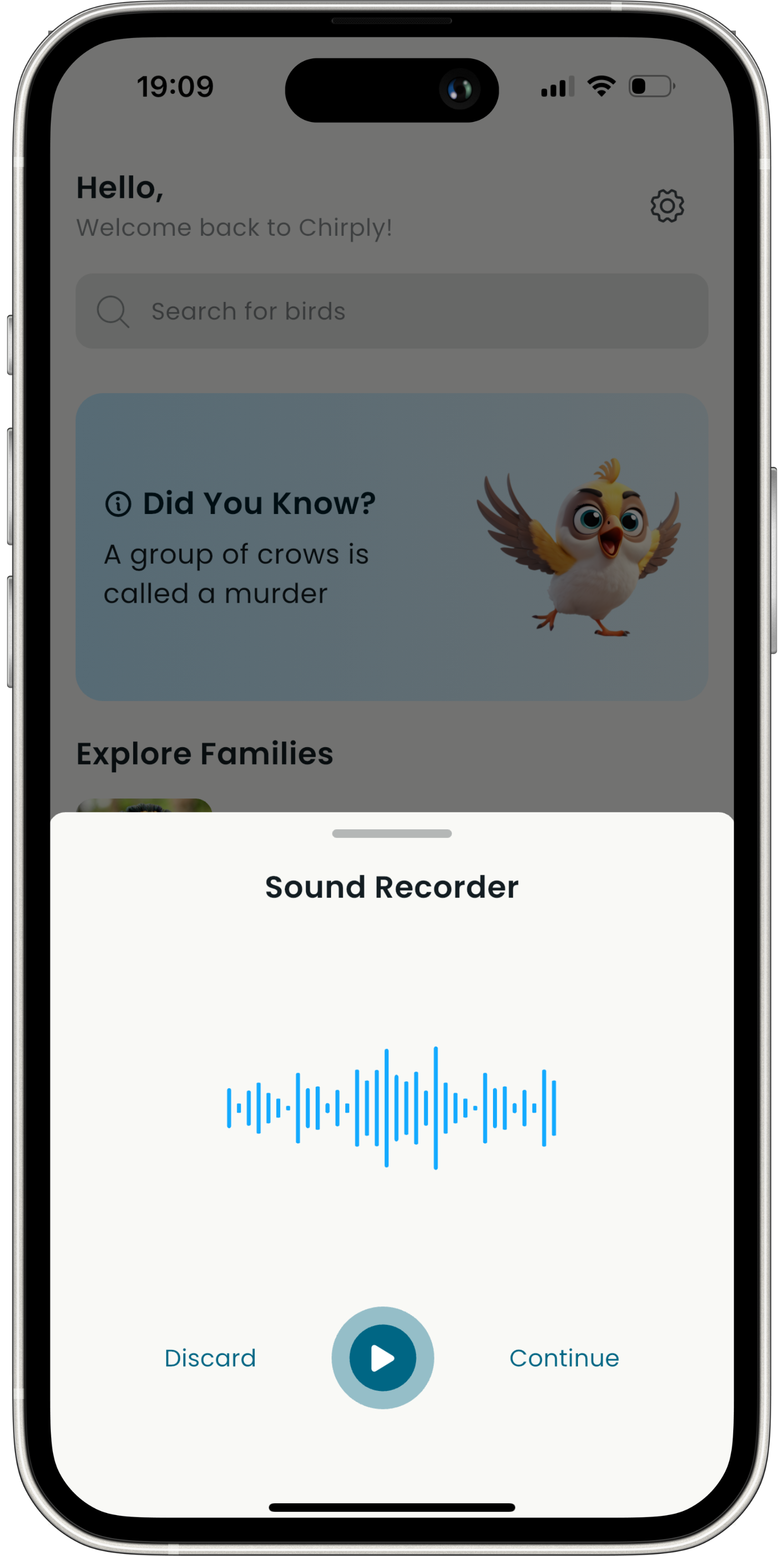 Sound Recognition - Chirply bird identification feature